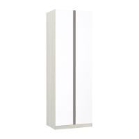 Guarda Roupa 2 Portas 80cm Legno Crema Com Branco Mat - 1