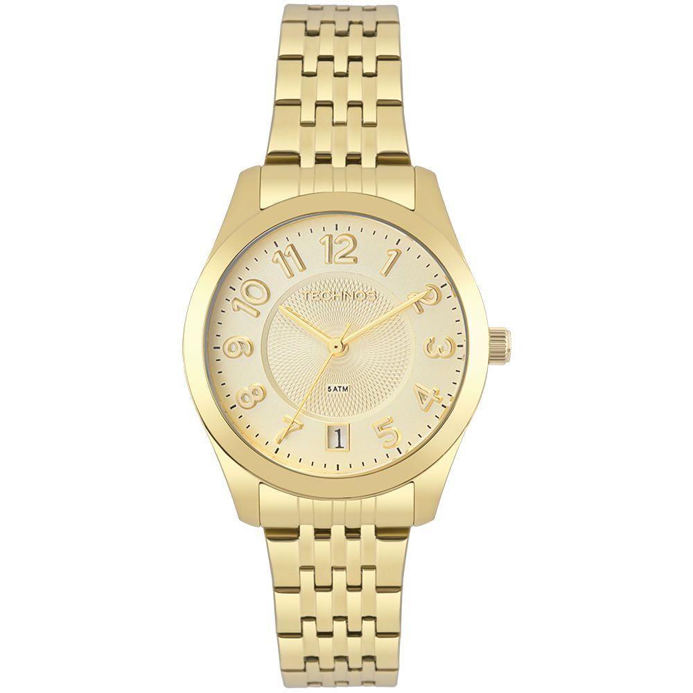 Relógio Technos Feminino Boutique Dourado - 2115knjs-4x 2115knjs-4x - 1