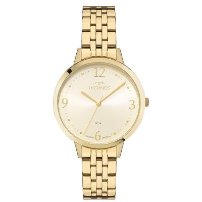 Relógio Feminino 2035NBU-1X Analógico Pulseira de Aço Inox Dourado Technos