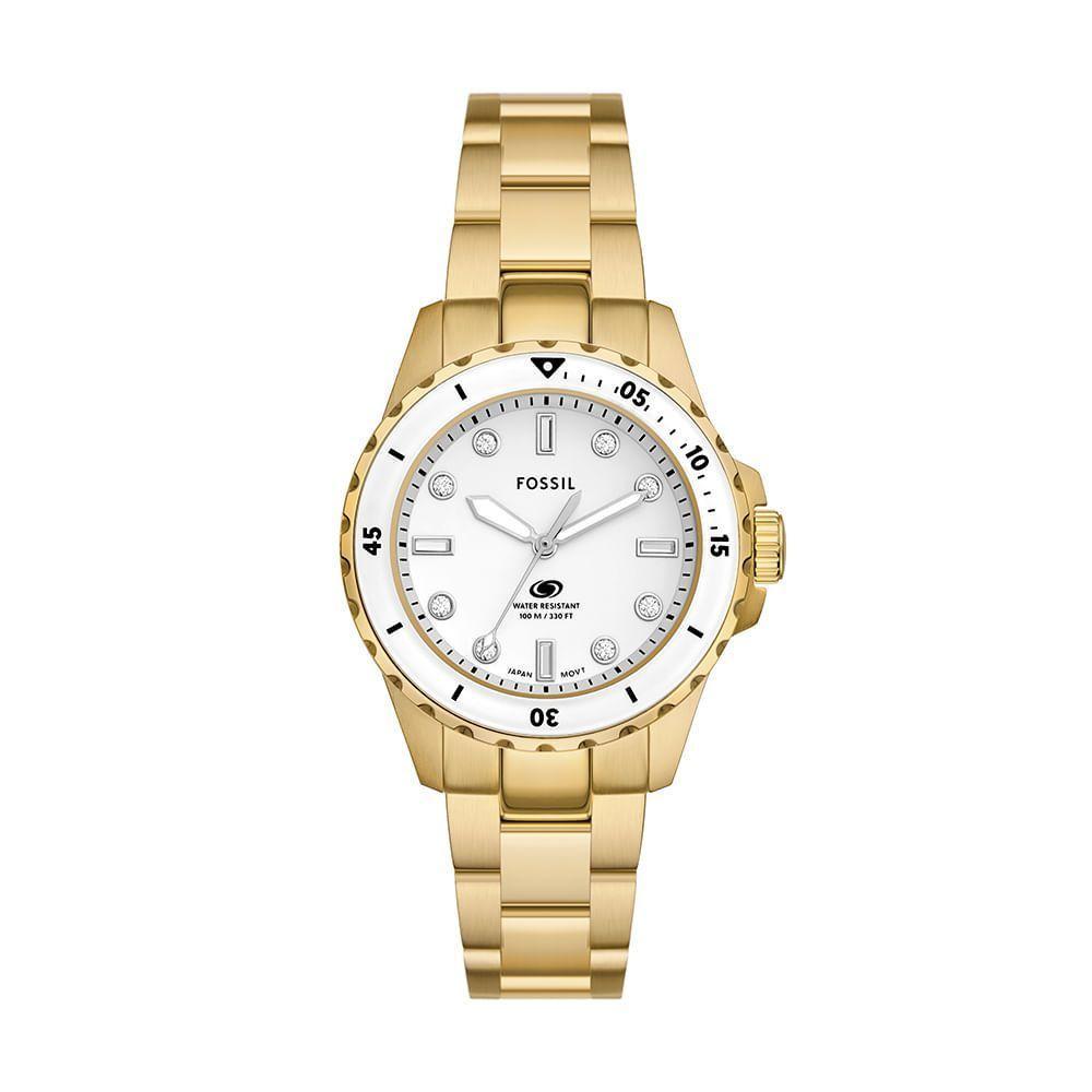 Relógio Fossil Feminino Blue Dourado - Es5350-1dn Es5350-1dn - 1