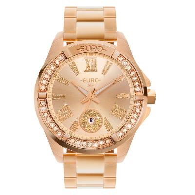 Relógio Euro Feminino Big Case Rosé - Eu2115aq-4j Eu2115aq-4j