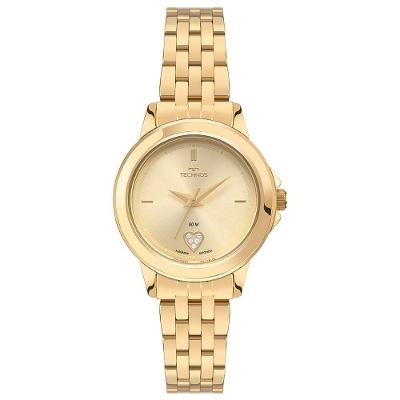 Relógio Feminino 2035NCX-1X Analógico Pulseira em Aço Inox Dourado Technos