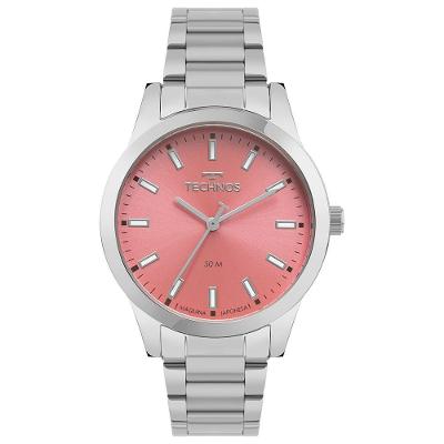Relógio Feminino 2035NCY-1R Analógico Pulseira Aço Inox Prata Technos