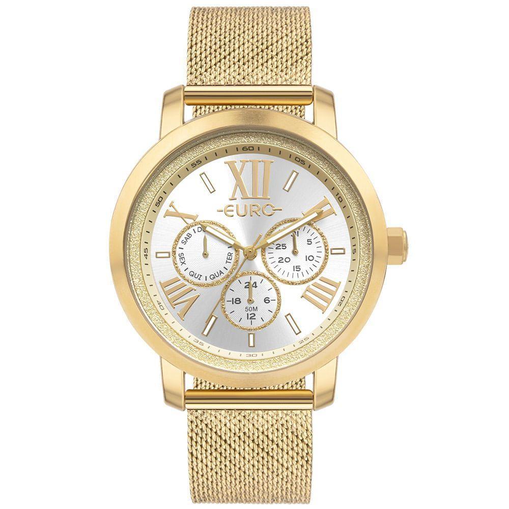 Relógio Euro Feminino Multiglow Dourado - Eu6p29aim-4d Eu6p29aim-4d - 1