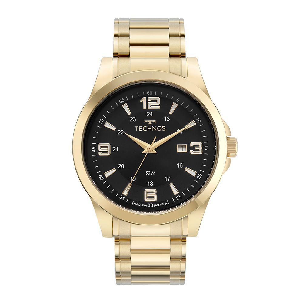 Relógio Technos Masculino Racer Basico Dourado - 2115txb-1p 2115txb-1p - 1