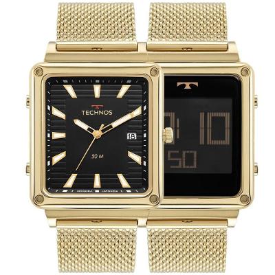 Relógio Technos Masculino Curvas Digiana Dourado - 1s13cv-1p 1s13cv-1p