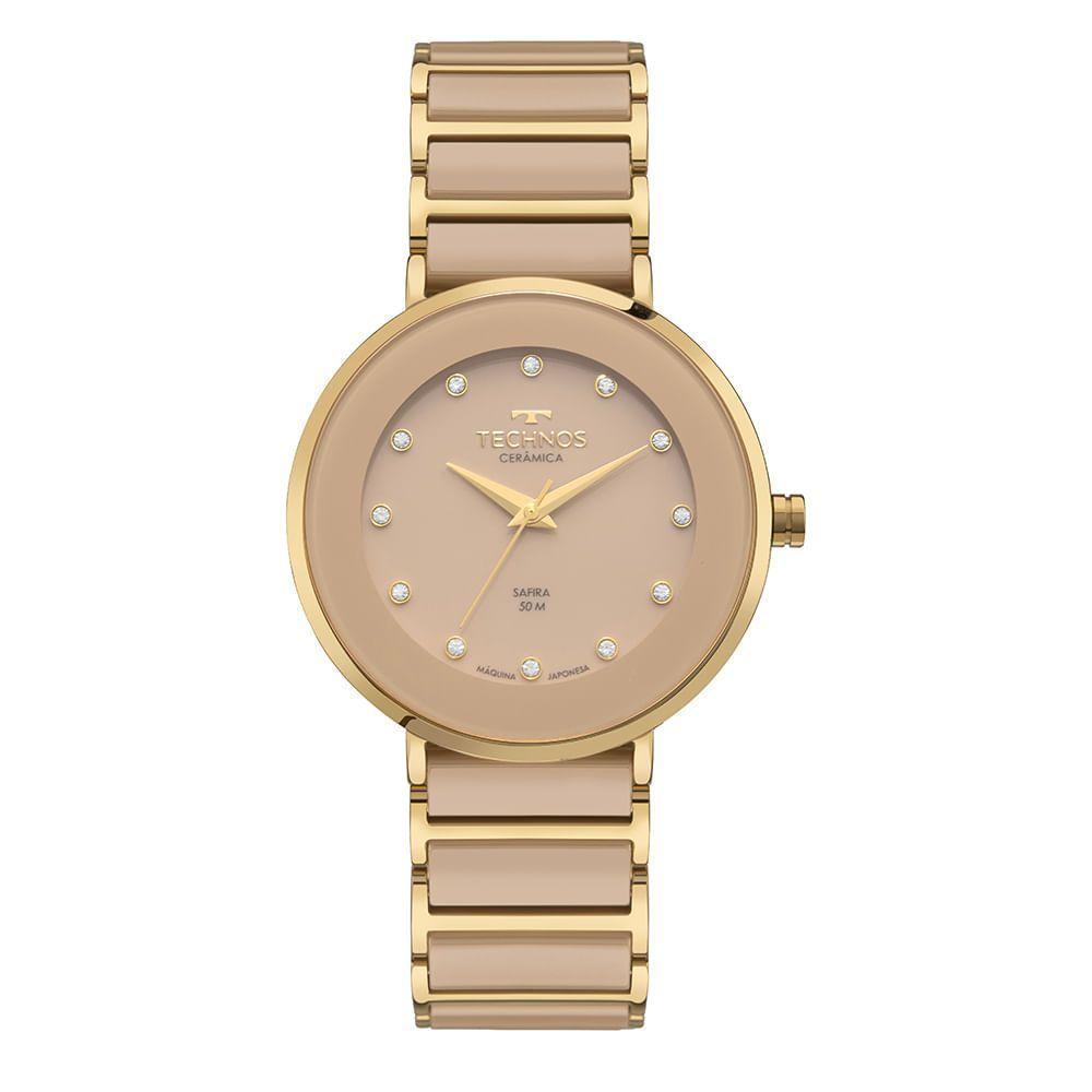 Relógio Technos Feminino Ceramic Sapphire Dourado - 2035lmm-1x - 1