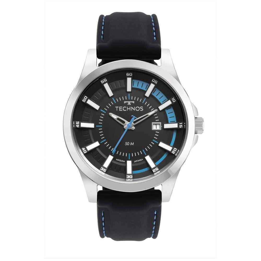 Relógio Technos Masculino Racer Prata - 2117lff-1p 2117lff-1p - 1