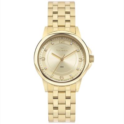 Relógio Feminino 2035MVH-1X Analógico Pulseira de Metal Dourado Technos
