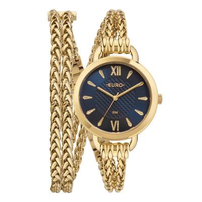 Relógio Euro Feminino Chains Dourado - Eu2035yut-4a Eu2035yut-4a