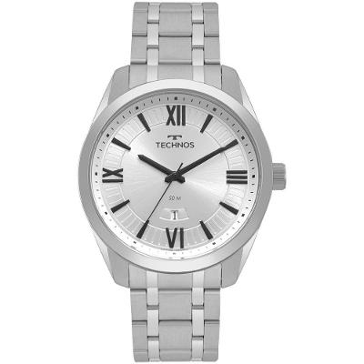 Relógio Technos Masculino Steel Prata - 2115msqs-1k 2115msqs-1k