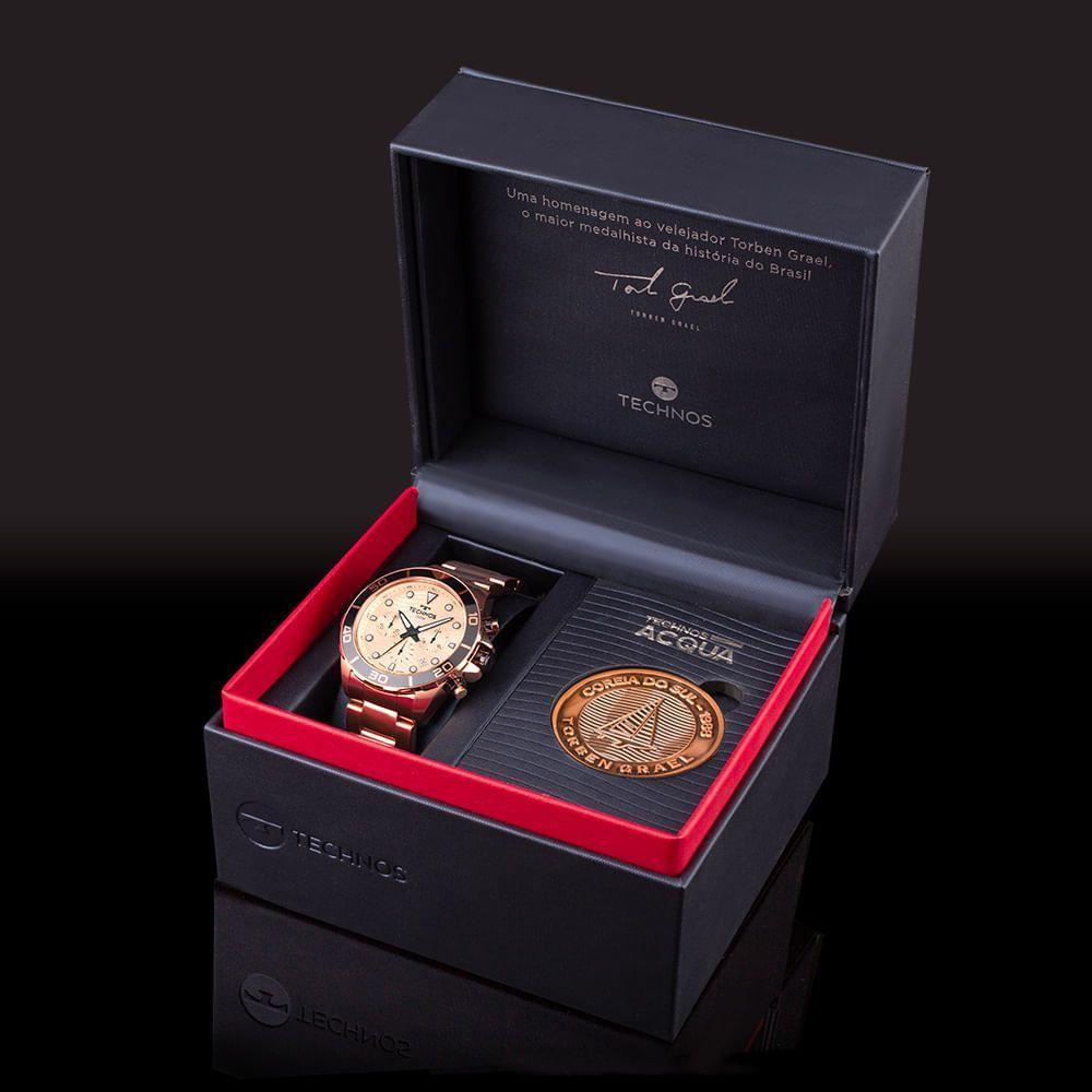 Kit Technos Masculino Acqua Rose Edição Especial Torben Grael - Js25bbu-1p Js25bbu-1p - 4