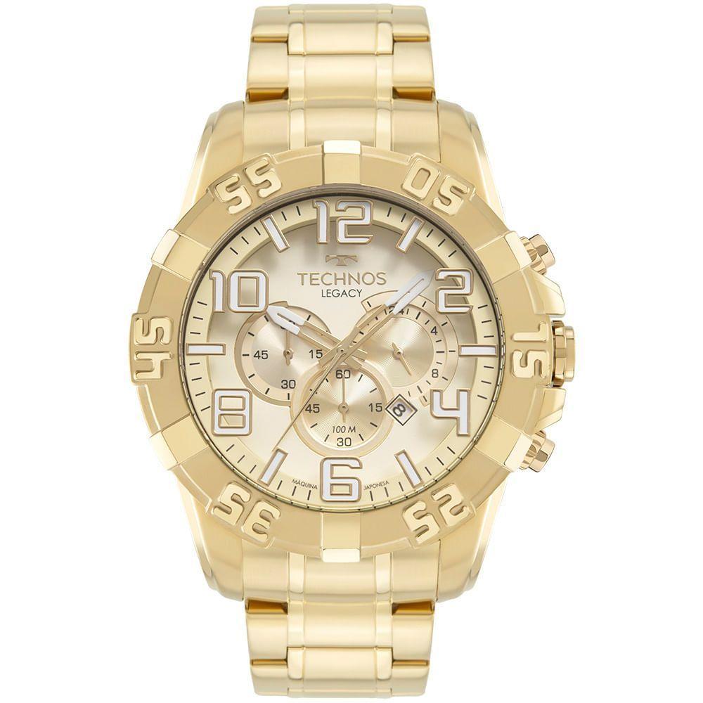 Relógio Technos Masculino Legacy Dourado - Os20iks-4x Os20iks-4x - 1