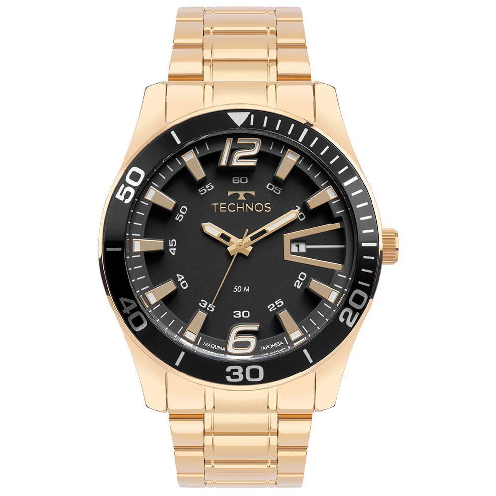 Relógio Technos Masculino Racer Dourado - 2115lajs-1p 2115lajs-1p - 1