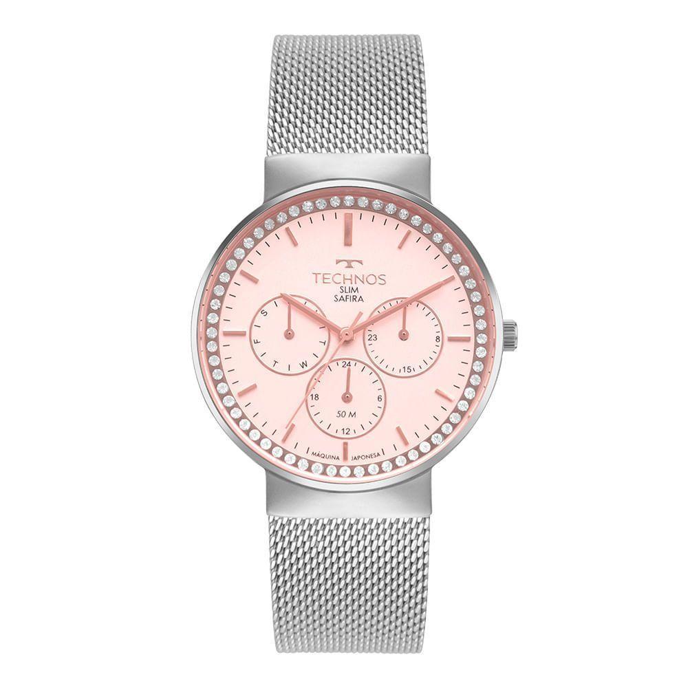 Relógio Technos Feminino Slim Prata - 6p29alv-1j 6p29alv-1j - 1