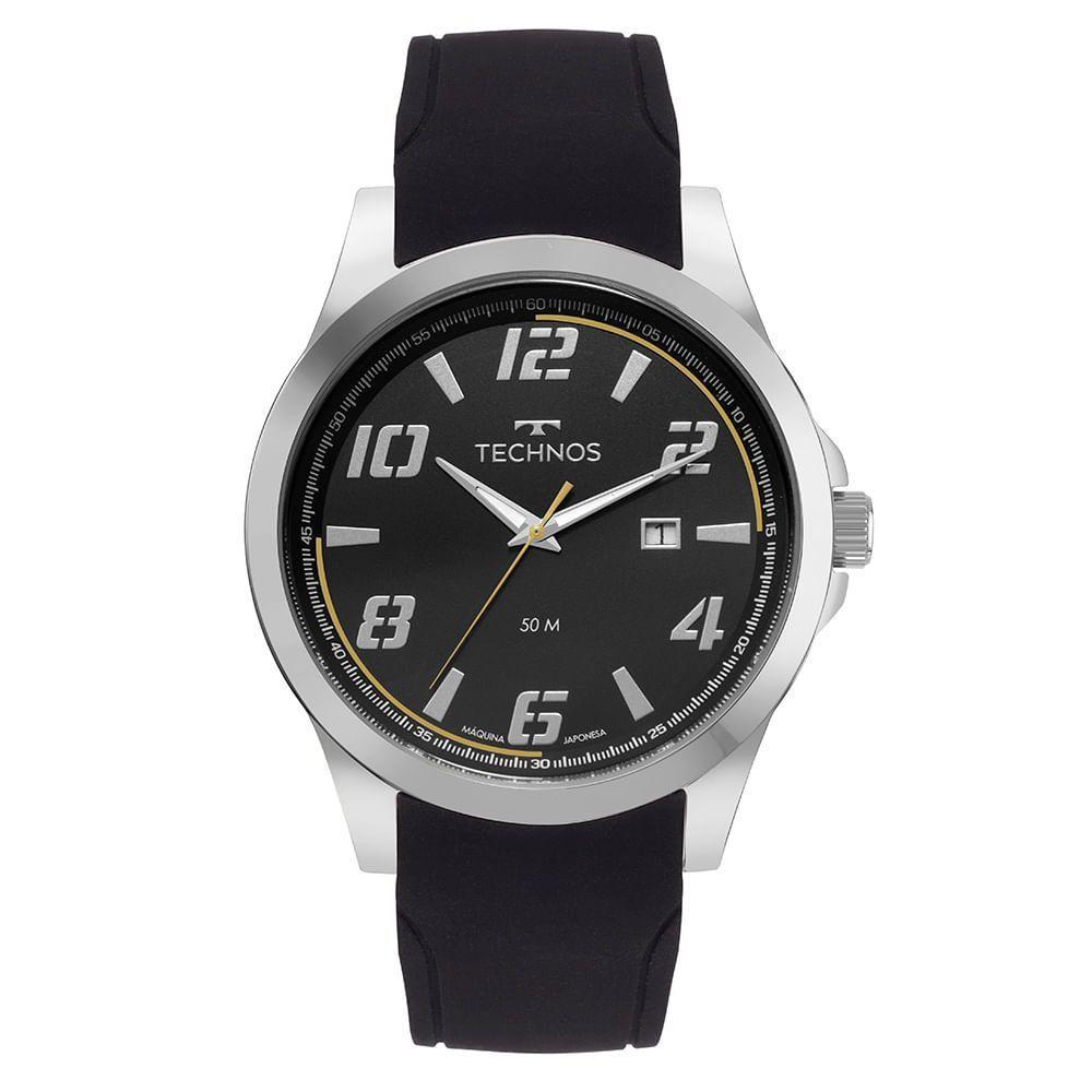 Relógio Technos Masculino Racer Prata - 2115uaf-2p Relógio Technos Masculino Racer Basico Prata - 2115uaf-2p - 1