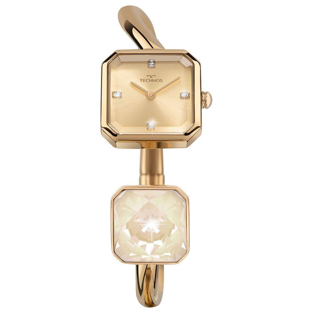 Relógio Technos Feminino Crystal Dourado - 751aa-1d 751aa-1d - 1