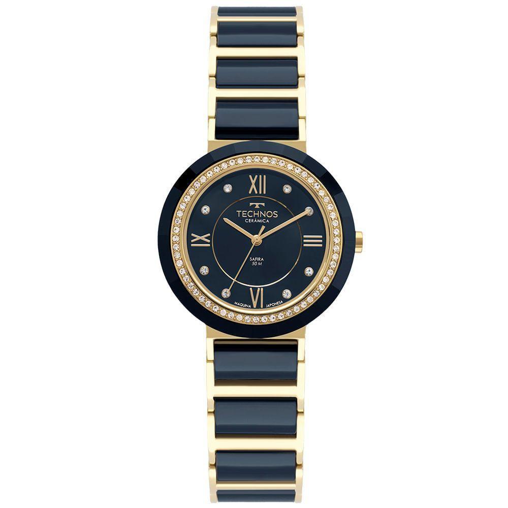 Relógio Technos Feminino Ceramic-saphire Dourado - 2036mrp-1a 2036mrp-1a - 1