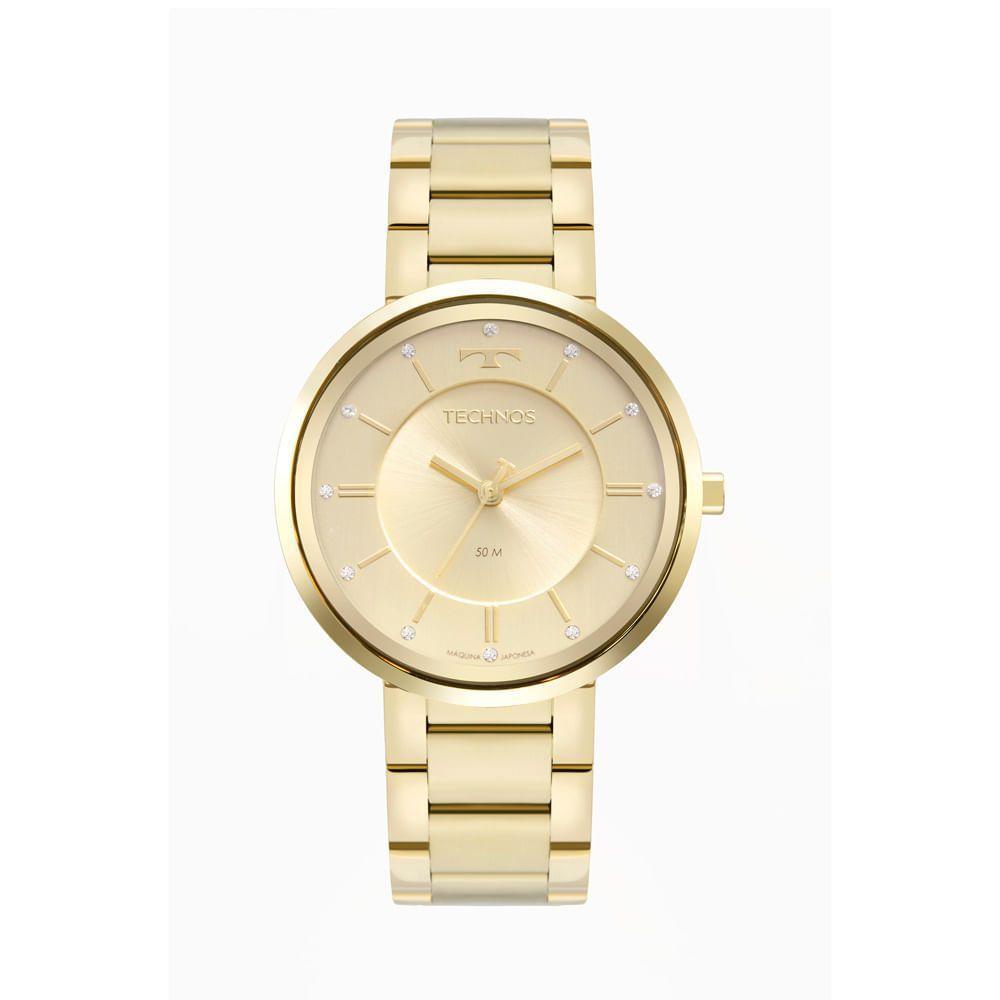 Relógio Technos Feminino Brilho Dourado - 2035mxa-1x 2035mxa-1x - 1