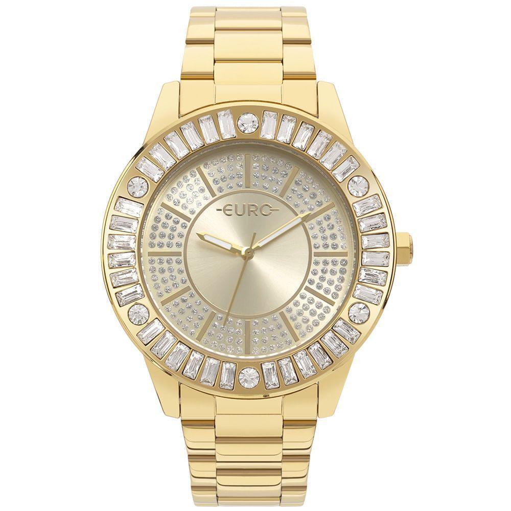 Relógio Euro Feminino Stones Dourado - Eu2033bw-4d Eu2033bw-4d - 1