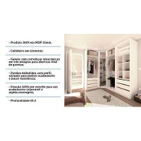 Guarda Roupa Canto 3 Peças, 6 Gavetas, 4 Cabideiros Branco - 3