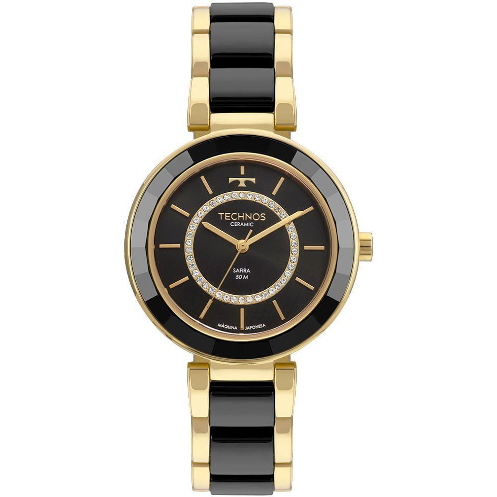 Relógio Technos Feminino Ceramic-saphire Dourado - 2036mkp-4p 2036mkp-4p - 1
