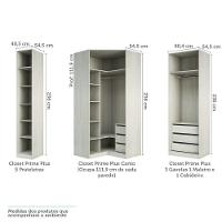 Guarda Roupa Canto 9 Gavetas, 5 Cabideiros Legno Crema - 9