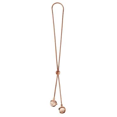 Colar Relógio Euro Feminino Unique Rosé - Eu2035ywv-4ji Eu2035ywv-4ji