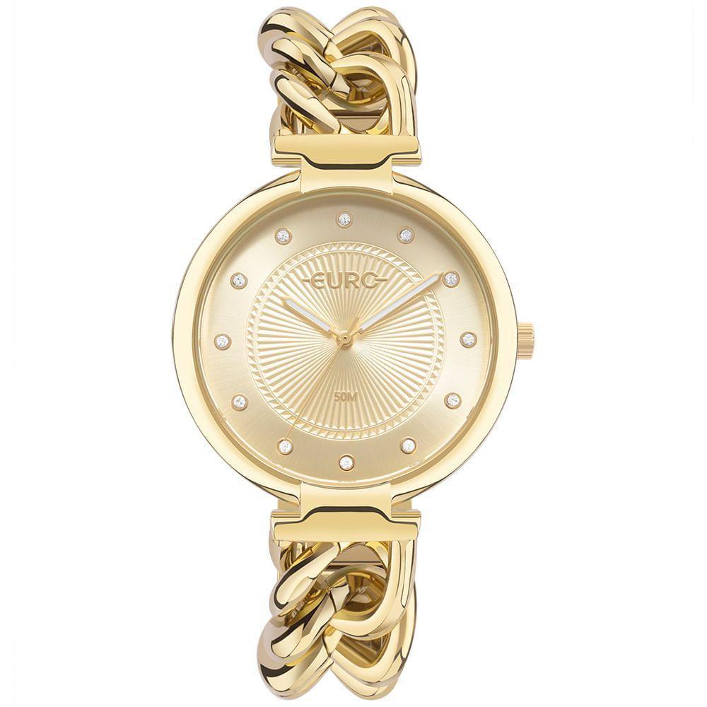 Relógio Euro Feminino Chains Dourado - Eu2035ytt-4d Eu2035ytt-4d - 1