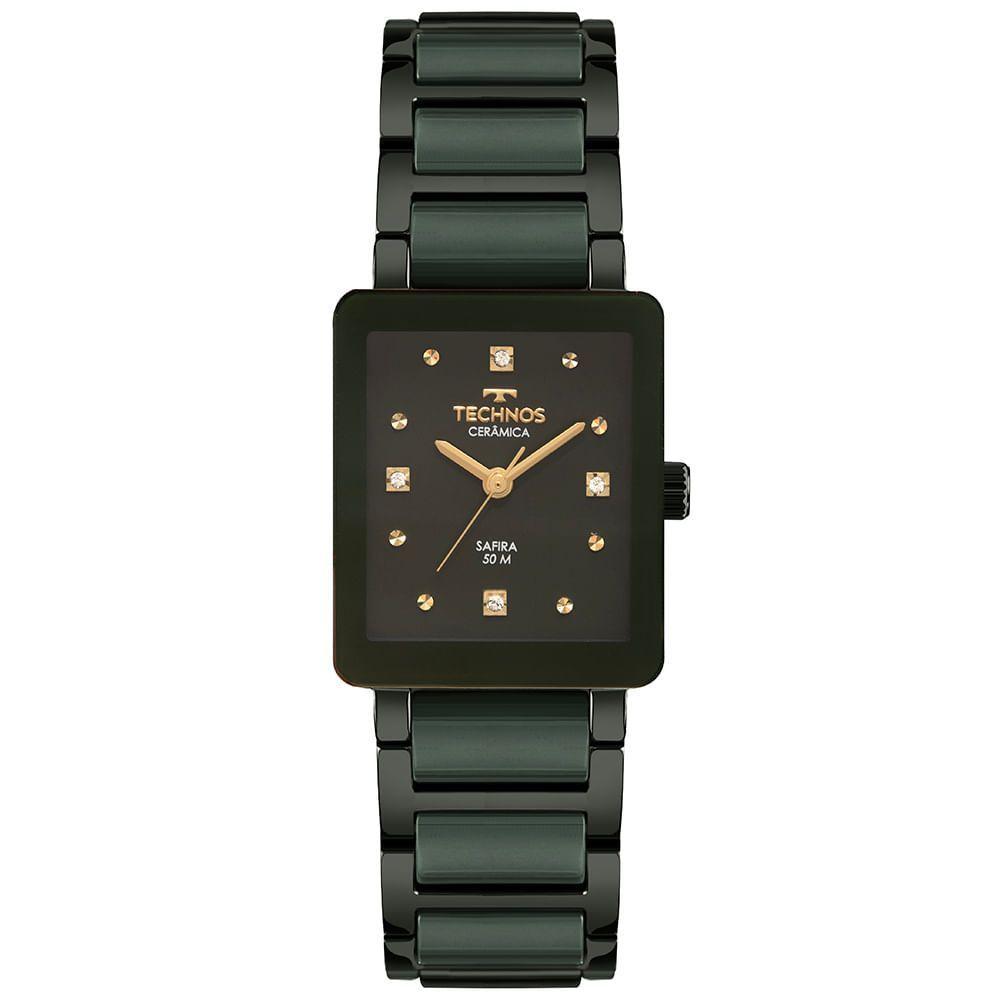 Relógio Technos Feminino Ceramic-saphire Verde - 2035ncr-2v - 1