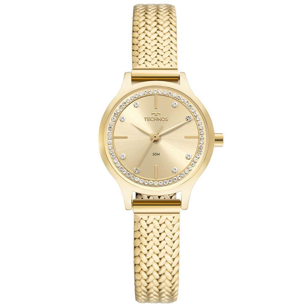 Relógio Technos Feminino Mini Dourado - Gl30fr-1x Gl30fr-1x - 1