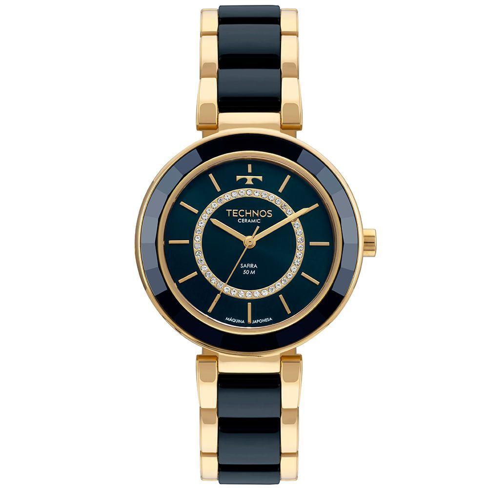 Relógio Technos Feminino Ceramic-saphire Dourado - 2036mkp-1a - 1