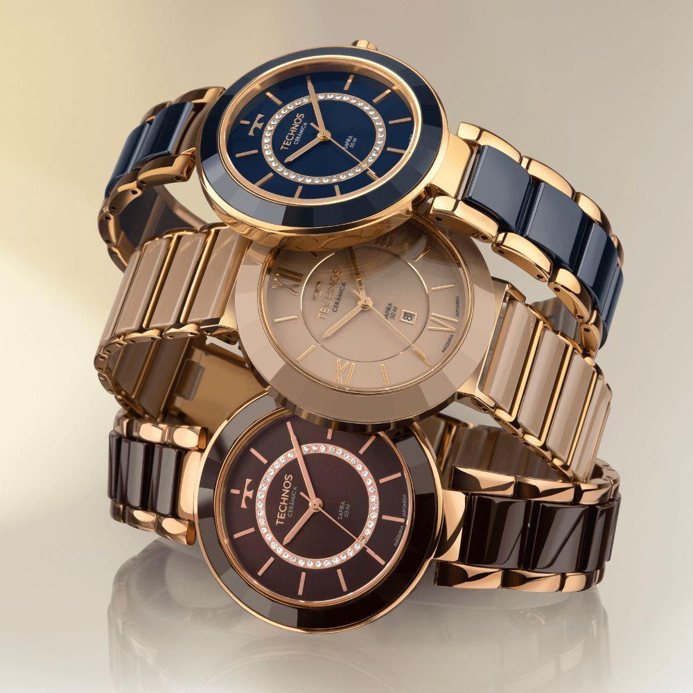 Relógio Technos Feminino Ceramic-saphire Dourado - 2036mkp-1a - 5