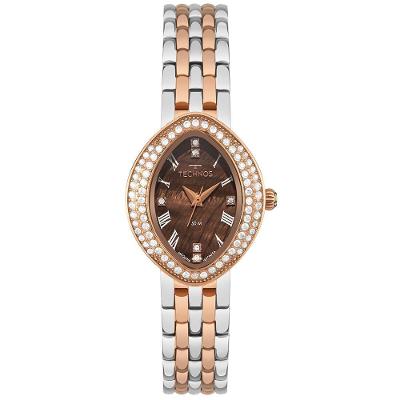 Relógio Feminino 2035NBM-1M Analógico Pulseira Aço Mini Joia Bicolor Technos