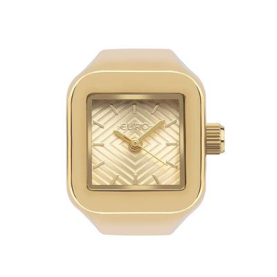 Relógio Anel Euro Feminino Unique Dourado - Eu2035yww-4di Eu2035yww-4di