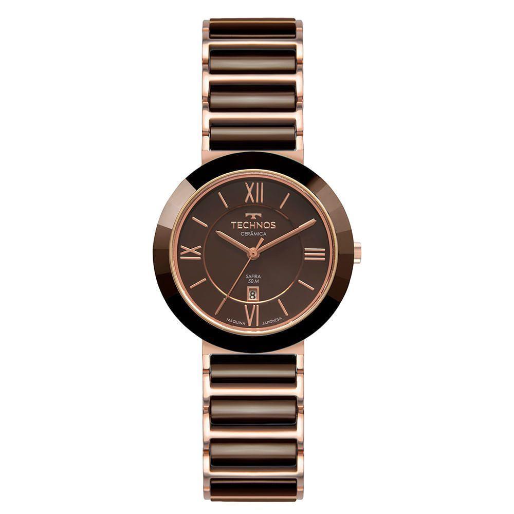 Relógio Technos Feminino Ceramic-saphire Rosé - 2015cev-1m 2015cev-1m - 1