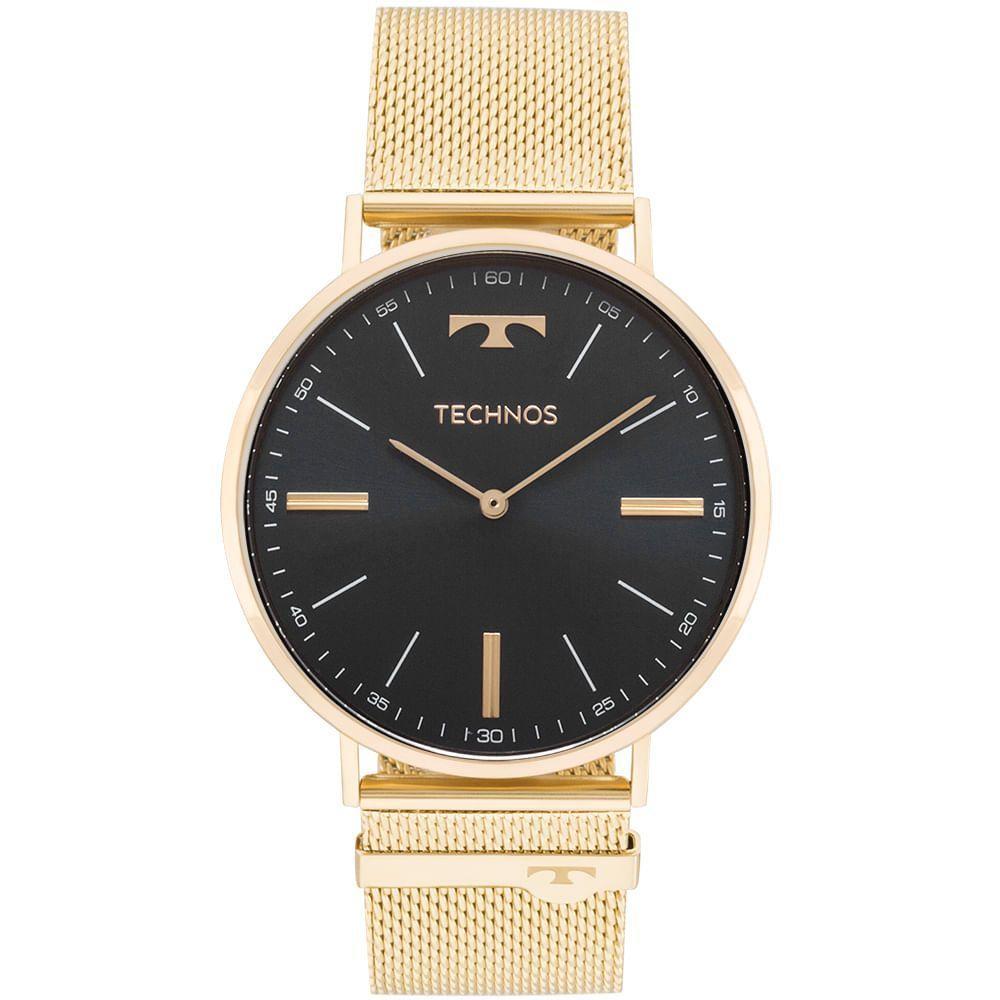 Relógio Technos Unissex Slim Dourado - 2025ltjs-4p 2025ltjs-4p - 1