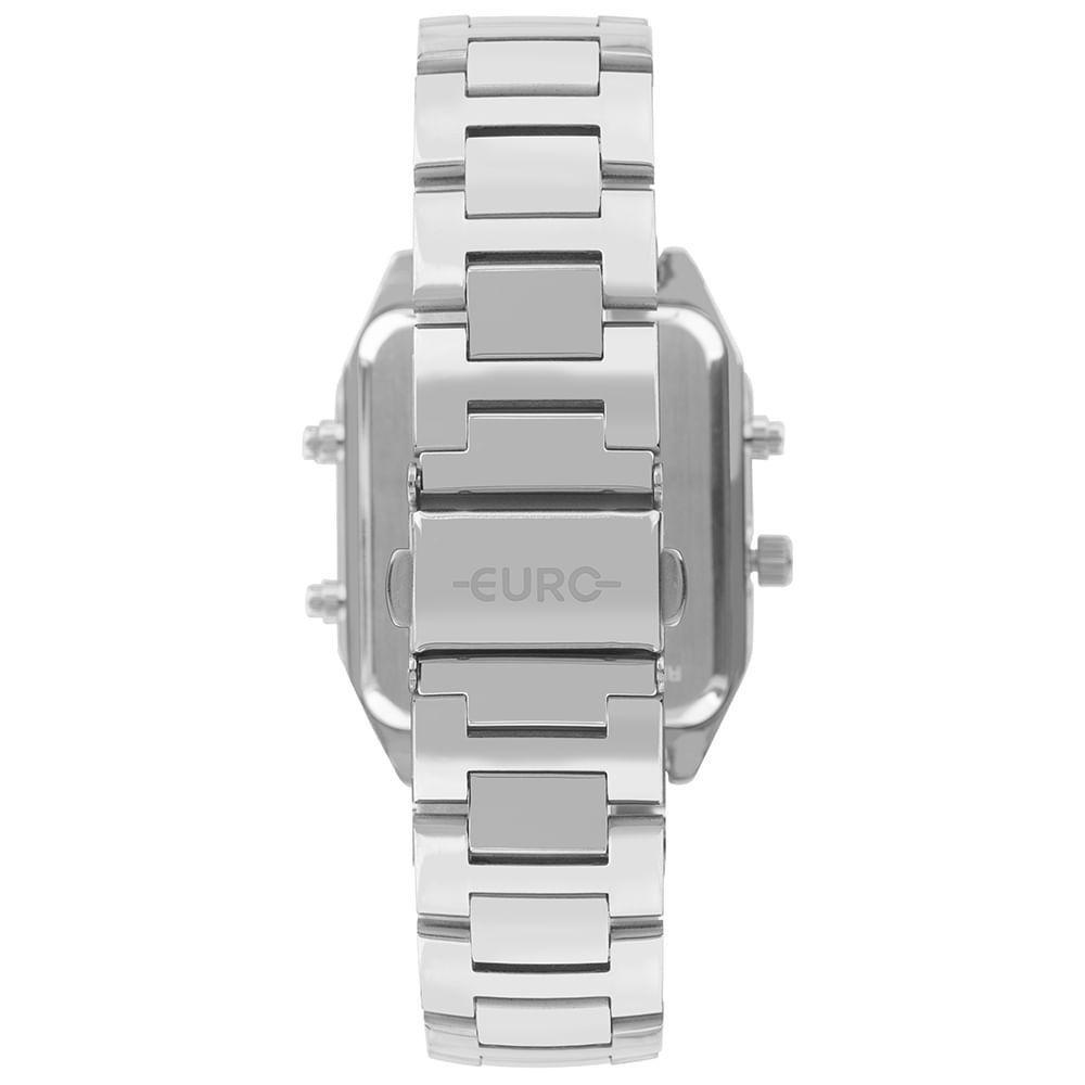 Relógio Euro Feminino Fashion Fit Sporty Prata - Eubj3718ab-4p Eubj3718ab-4p - 3