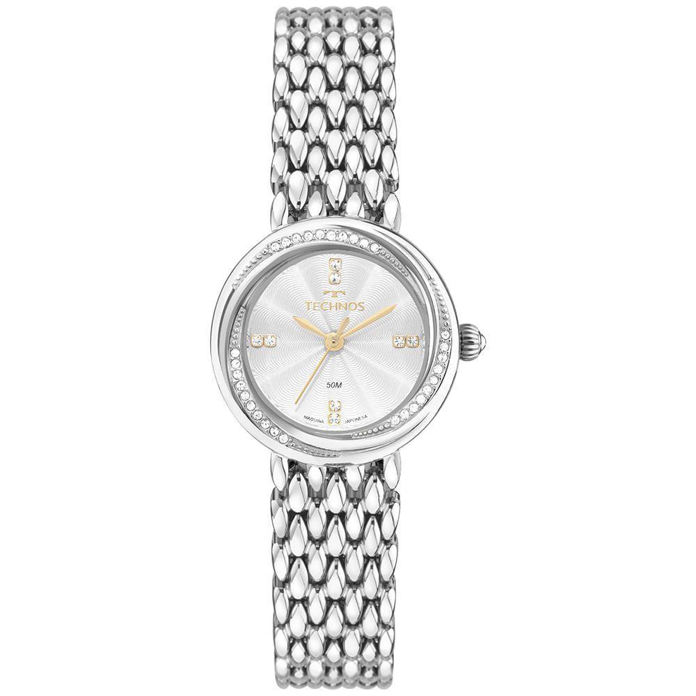 Relógio Technos Feminino Mini Joia Prata - 2035nbk-1k - 1
