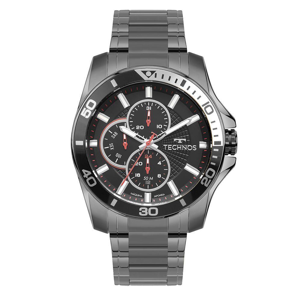 Relógio Technos Masculino Racer Grafite - 6p27duw-1p Relógio Technos Masculino Racer Premium Grafite - 6p27duw-1p - 1