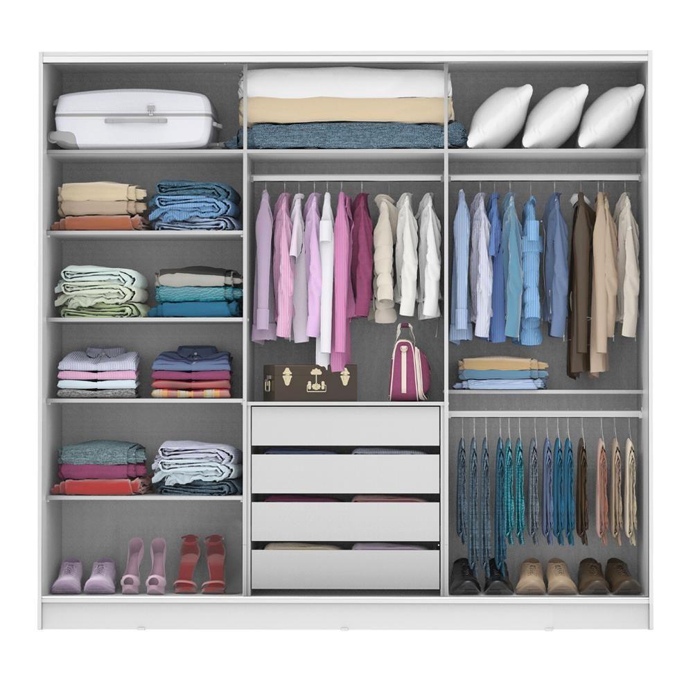 Guarda Roupa Casal 100% MDF Royale 3 Portas BR/Rustic Madesa - 6