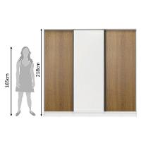 Guarda Roupa Casal 100% MDF Royale 3 Portas BR/Rustic Madesa - 10