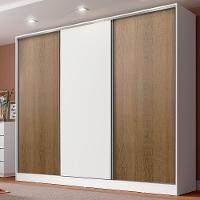 Guarda Roupa Casal 100% MDF Royale 3 Portas BR/Rustic Madesa - 1