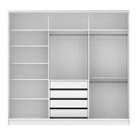 Guarda Roupa Casal 100% MDF Royale 3 Portas BR/Rustic Madesa