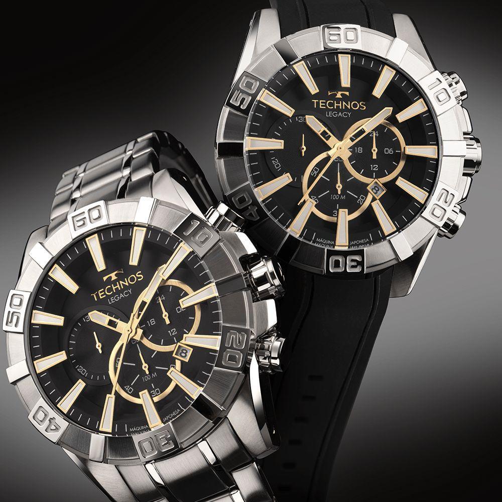 Relógio Technos Masculino Legacy Prata - Js26aez-t1p Js26aez-t1p - 4