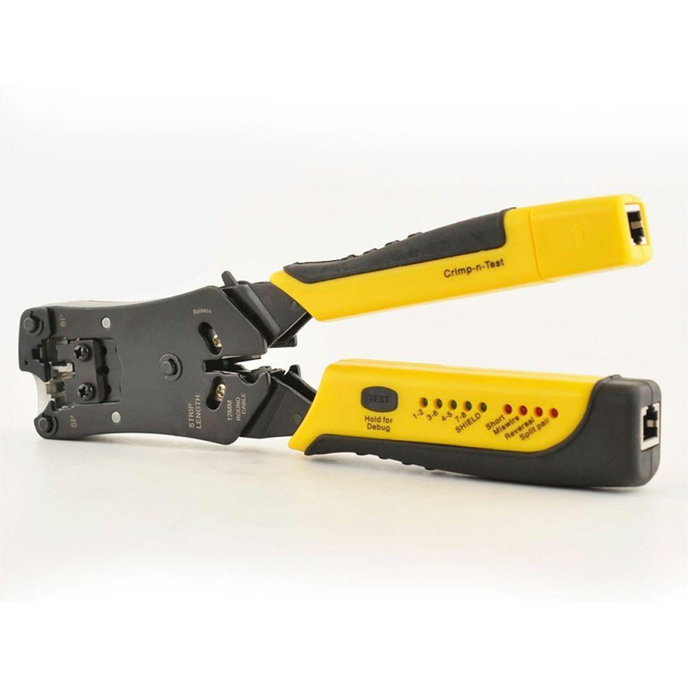 Testador De Cabo De Rede E Alicate De Crimpar Hk-305 - 2