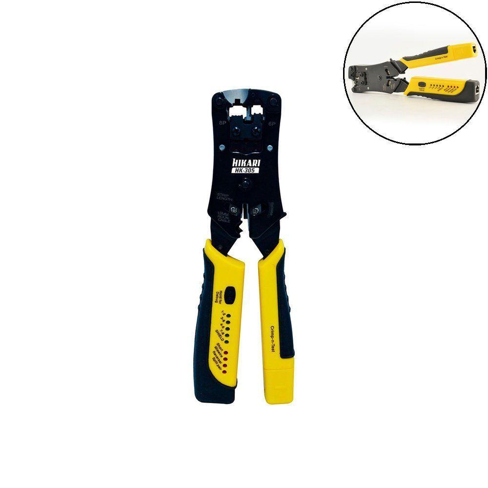 Testador De Cabo De Rede E Alicate De Crimpar Hk-305 - 3