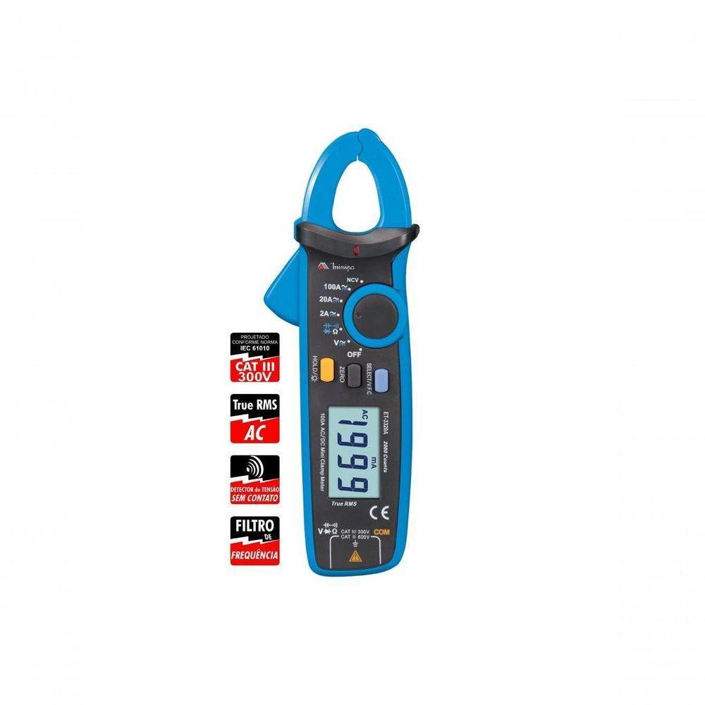 Mini Alicate Amperimetro Digital Minipa Et-3320a True... - 1
