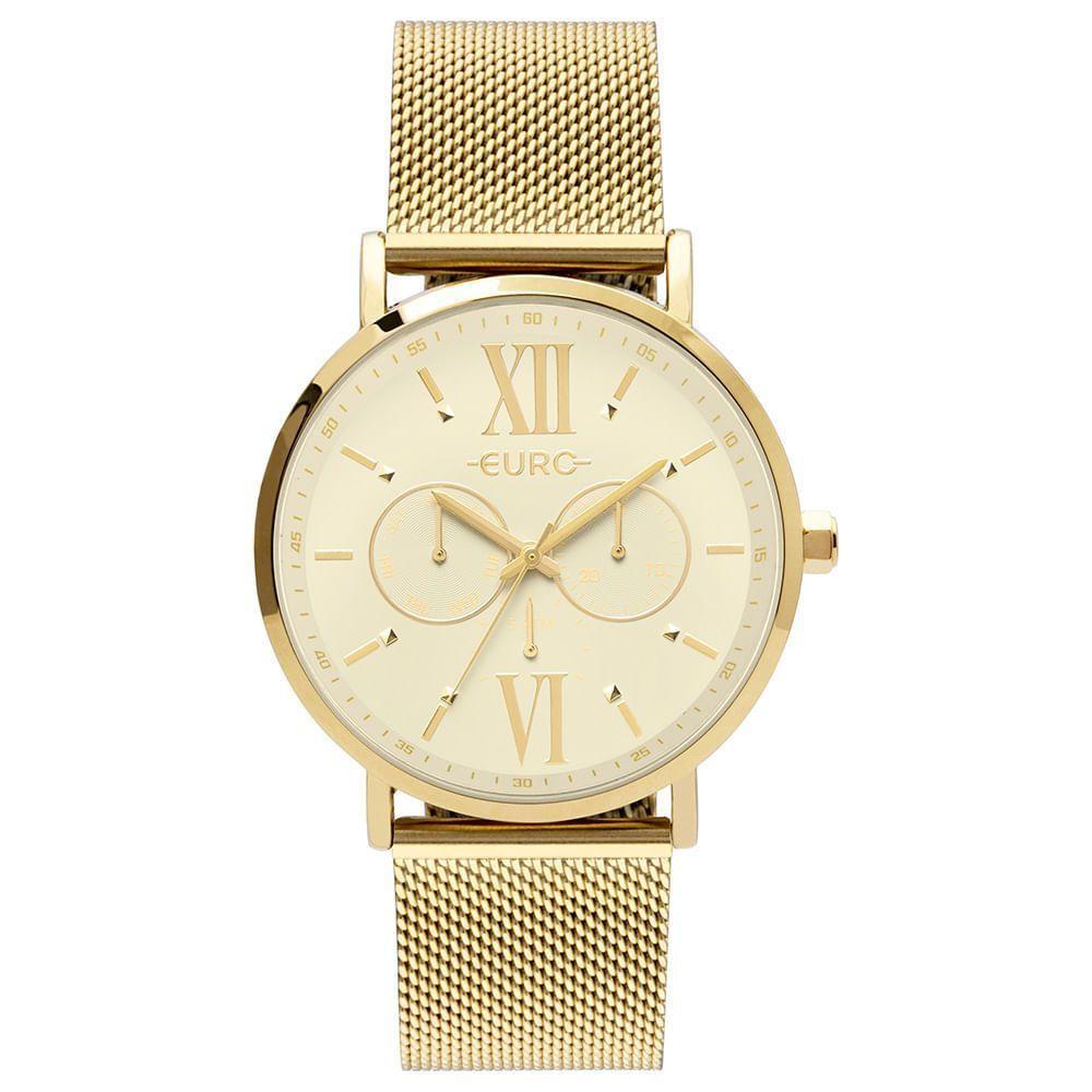 Relógio Euro Feminino Multiglow Dourado - Eu6p29ahts-4d Eu6p29ahts-4d - 1