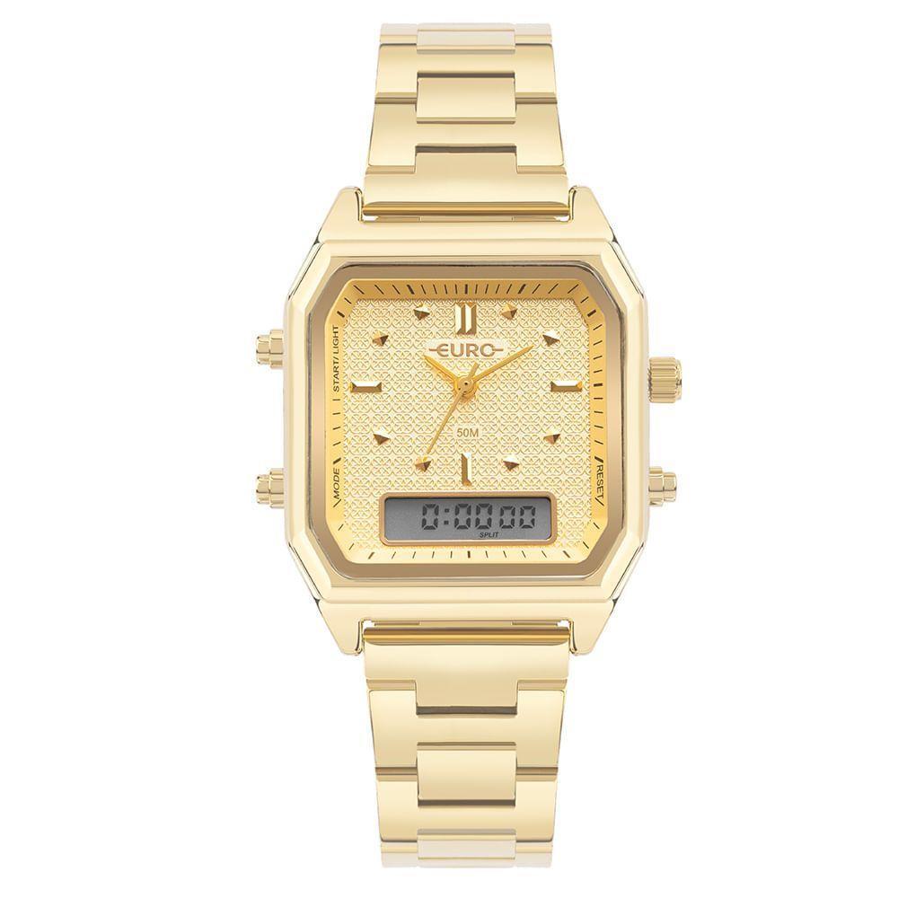Relógio Euro Feminino Fashion Fit Sporty Dourado - Eubj3718aa-4d Eubj3718aa-4d - 1